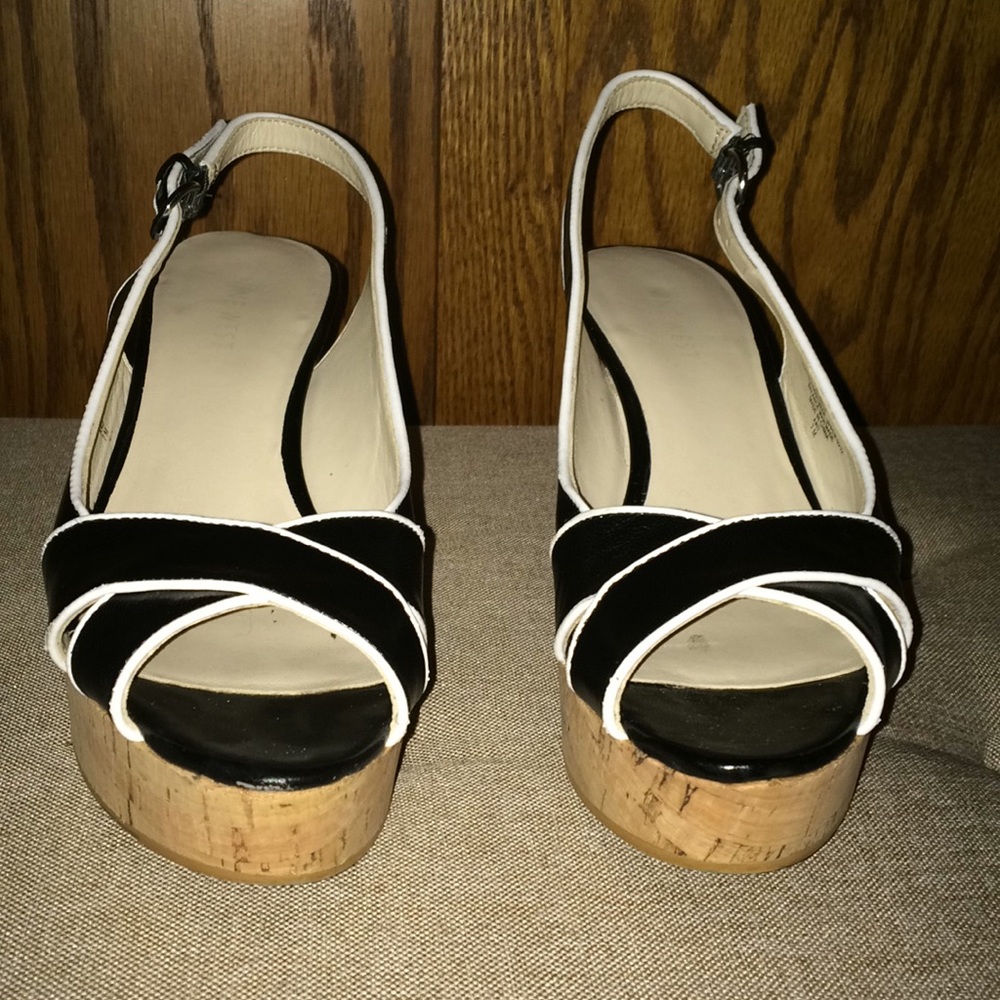 Nine West Leather Platform Sandals